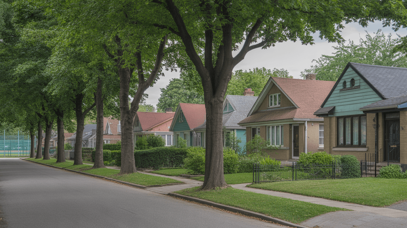 Clanton Park neighborhood in Toronto
