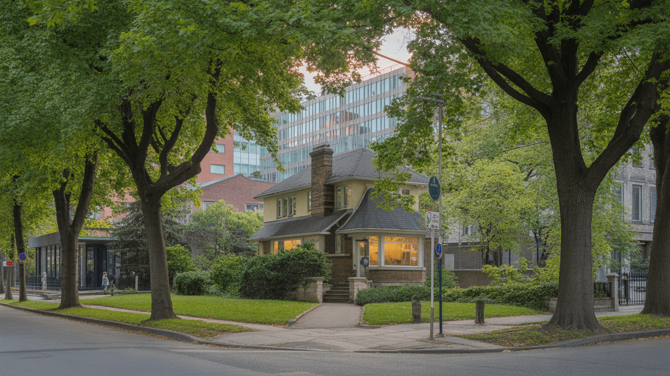 Englemount-Lawrence neighborhood in Toronto