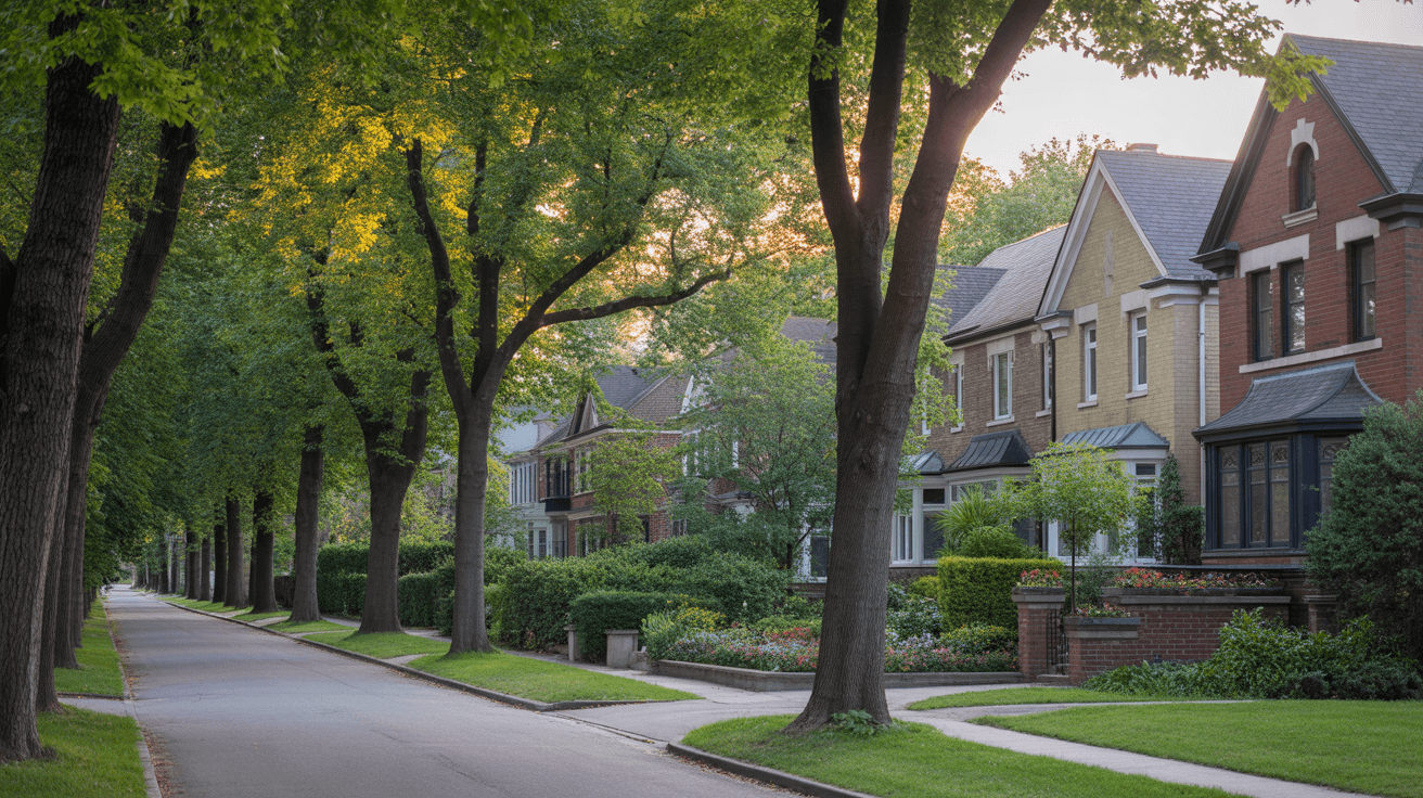 Markland Wood neighborhood in Toronto