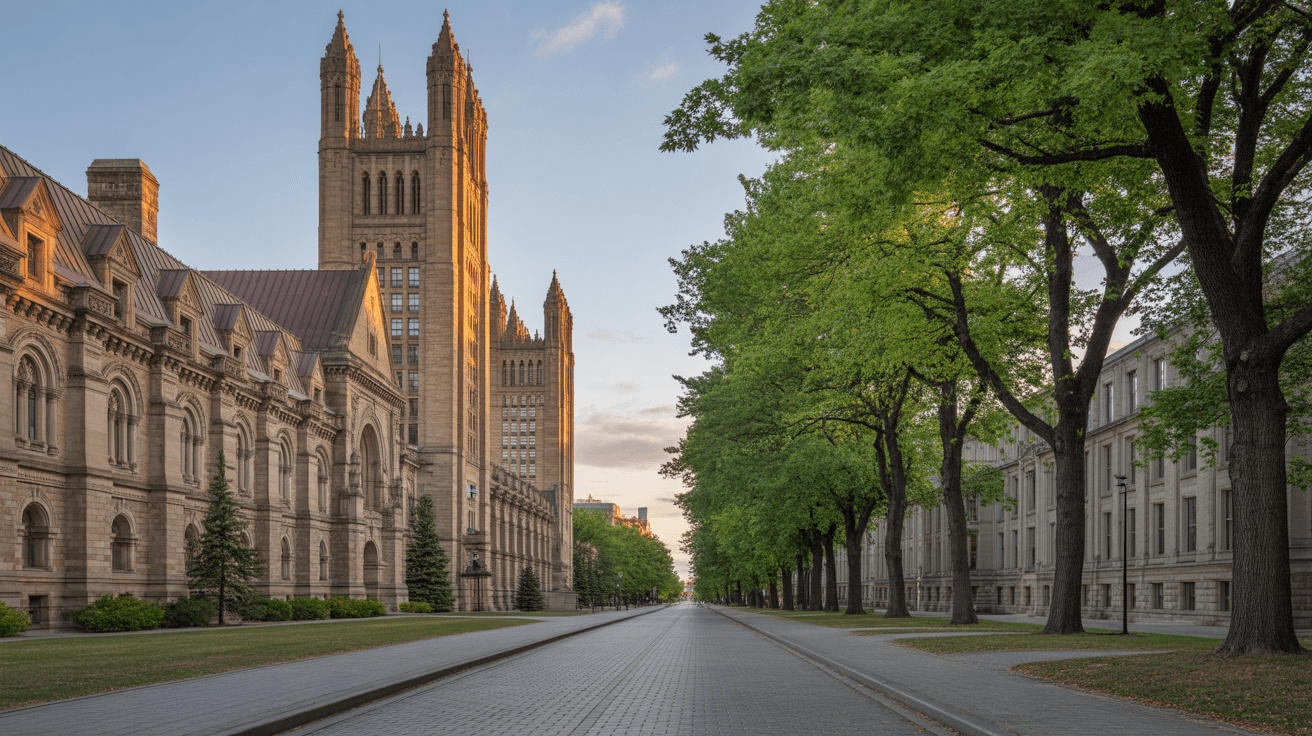 University neighborhood in Toronto