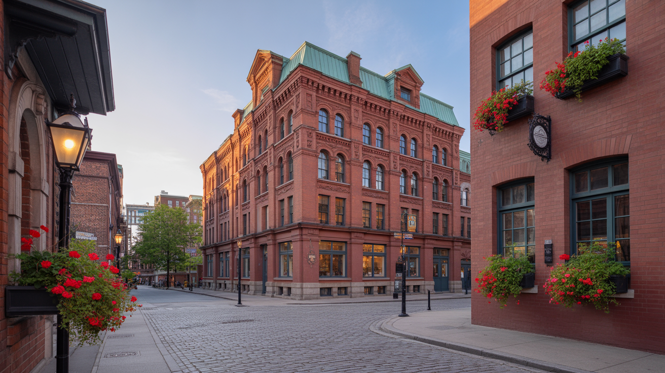 The Distillery District's heritage architecture in Toronto